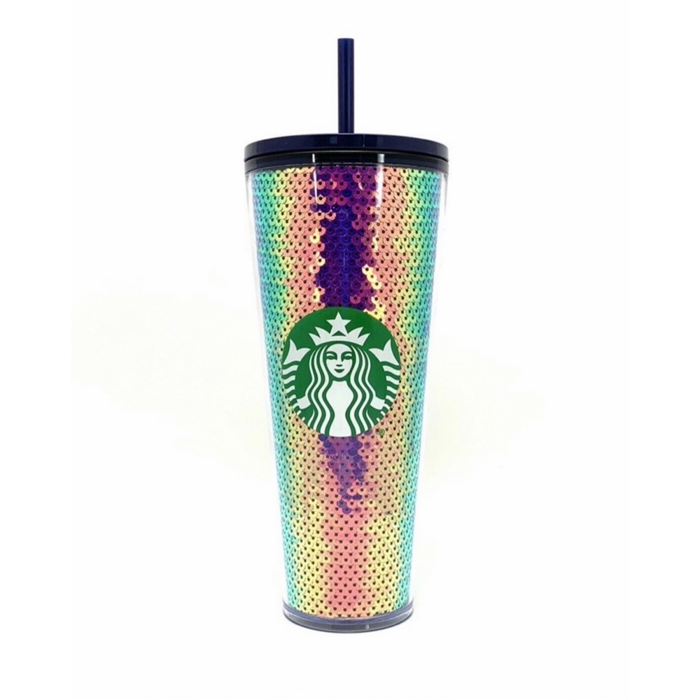 STARBUCKS Sequin Holiday Cold Cup